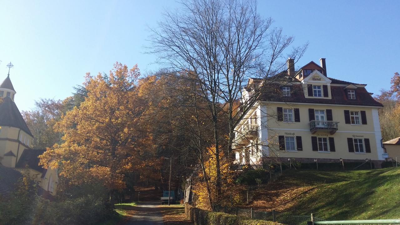 Rhoen Hotel Waldcafe St. Georg Staatsbad Bruckenau Bagian luar foto